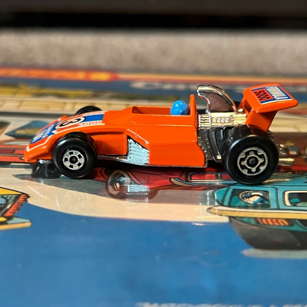 Vintage Matchbox Superfast No. 36 Formula 5000 1975 Lesney England Orange #3